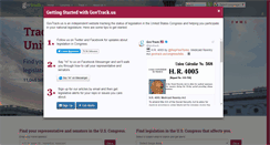 Desktop Screenshot of govtrack.us
